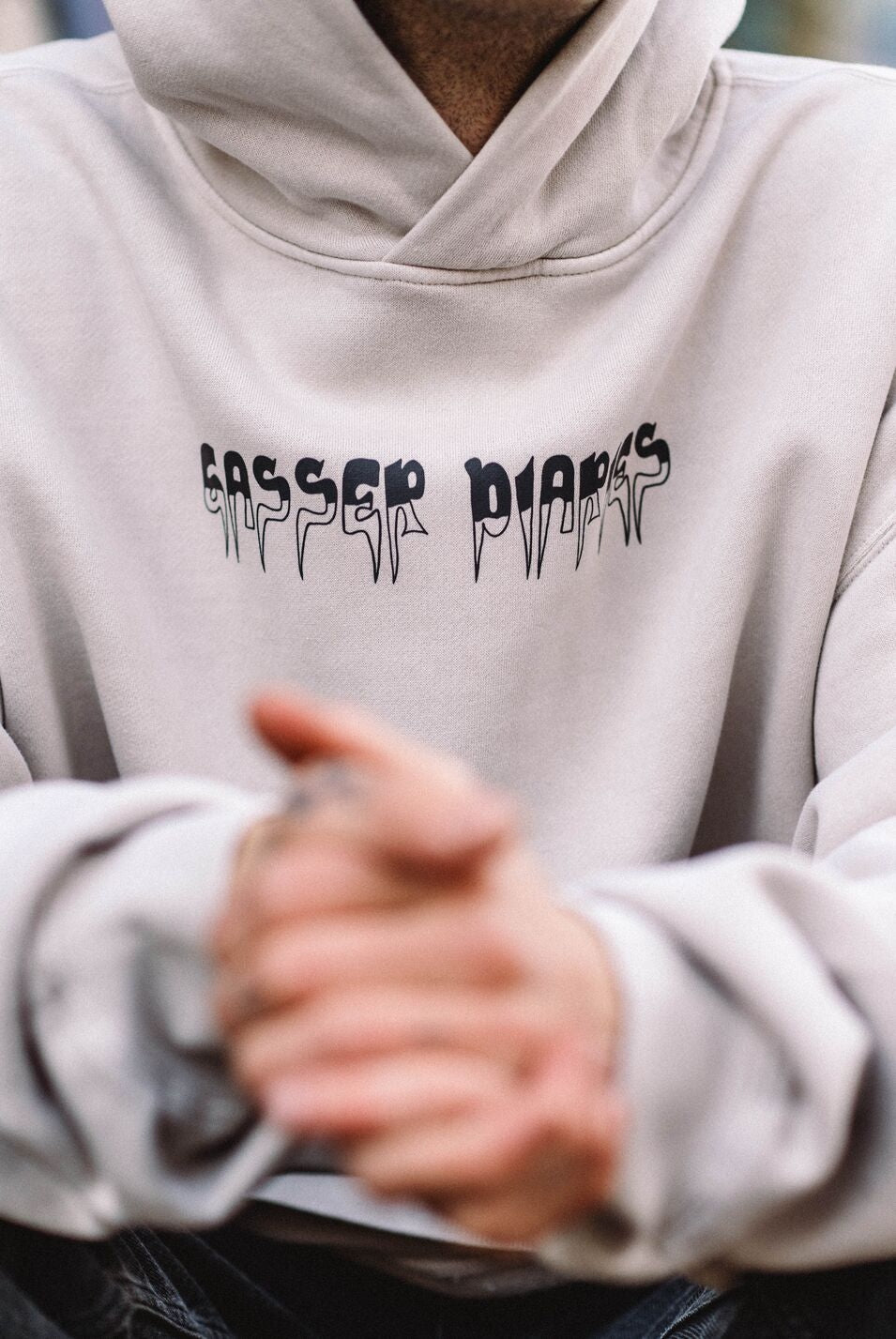 Ultra-Heavy Faded Hoodie - Bone