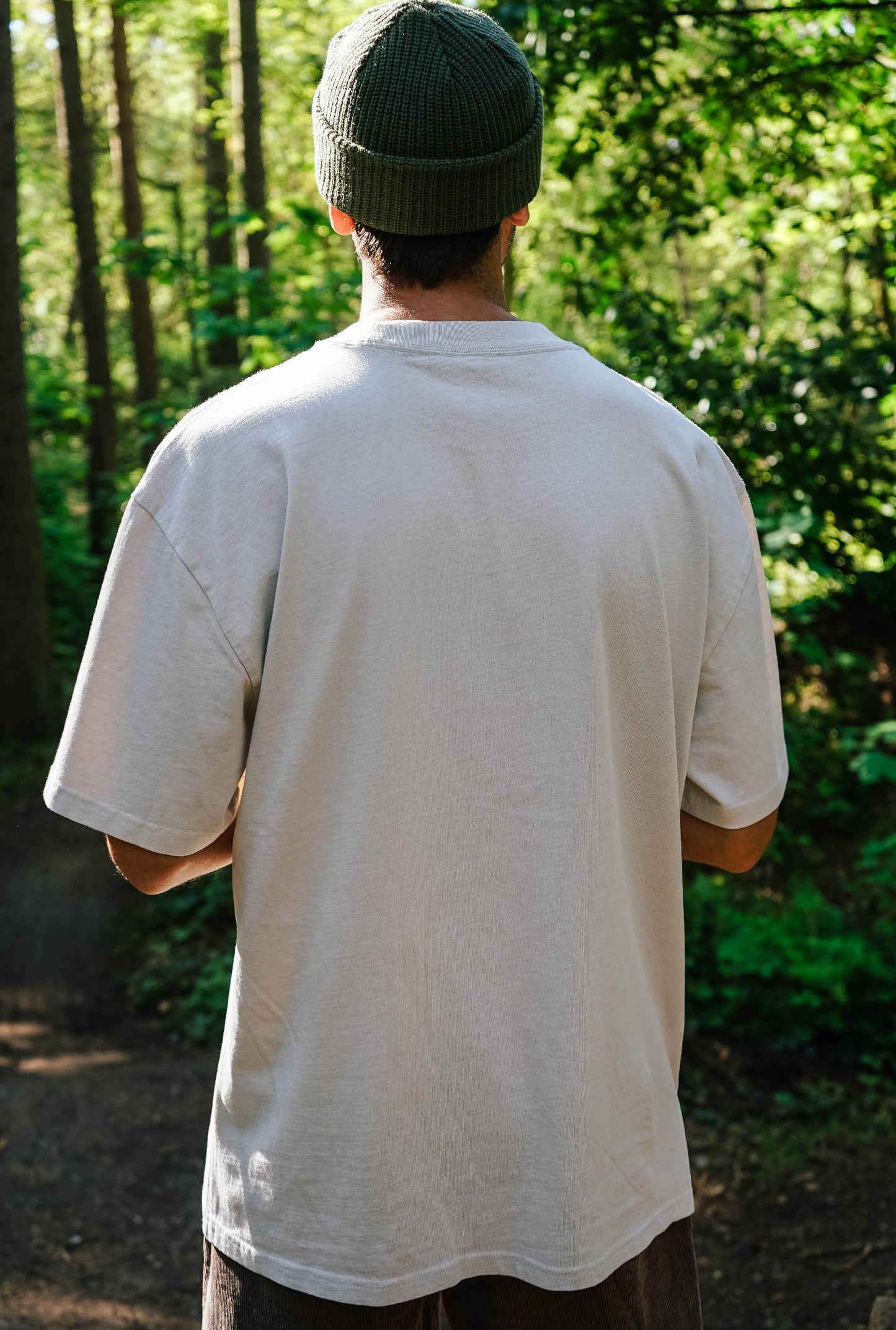 'FROTHY CAN' Faded Box Tee - Bone