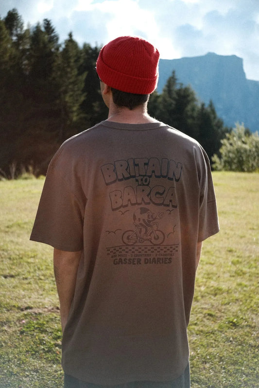 BRITAIN TO BARCA Charity Tee - Walnut
