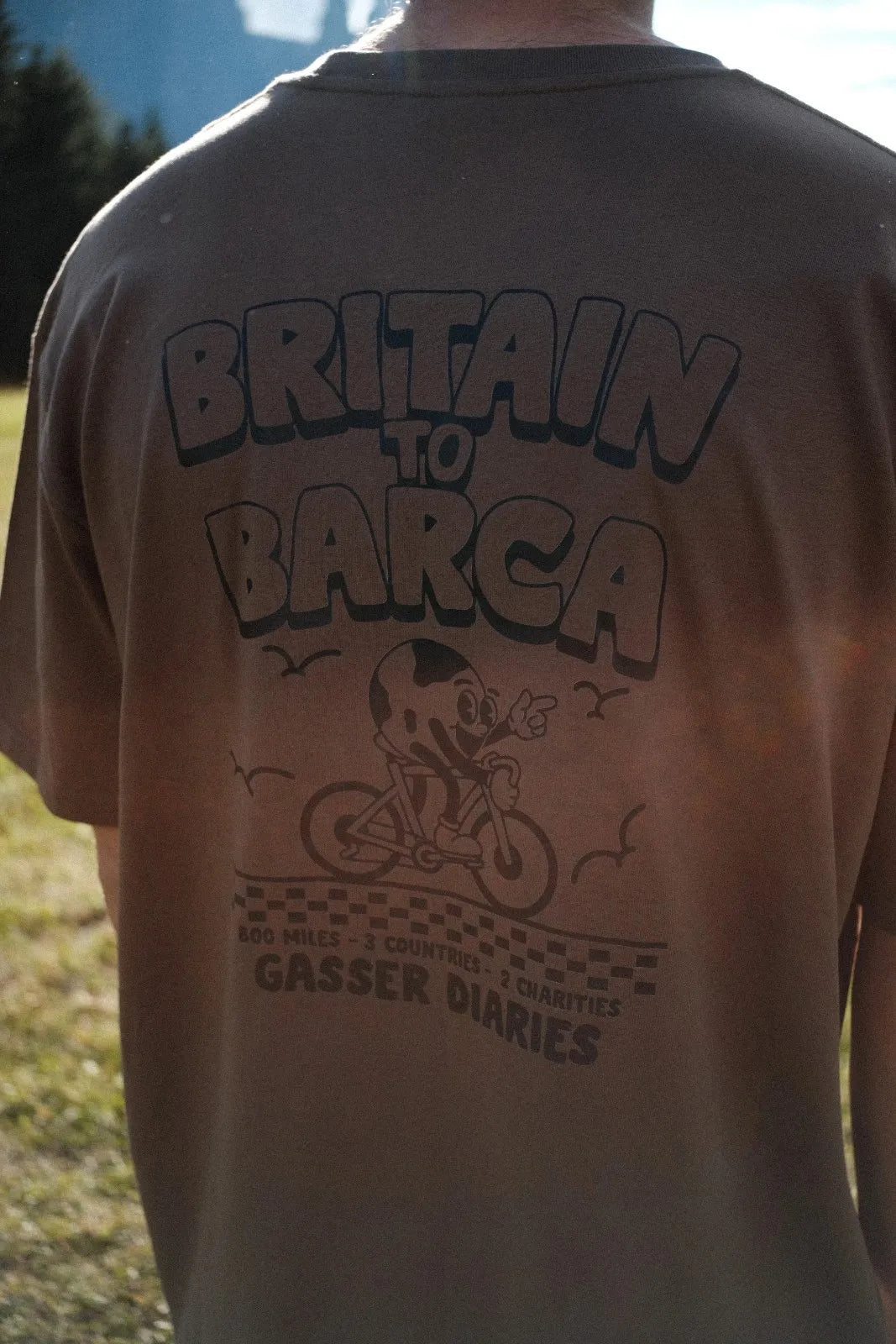 BRITAIN TO BARCA Charity Tee - Walnut