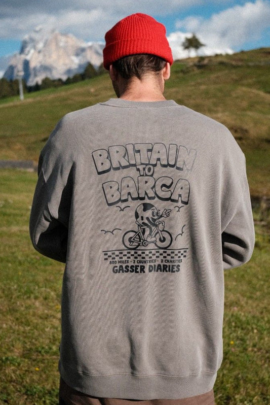 BRITAIN TO BARCA Charity Crew - Grey