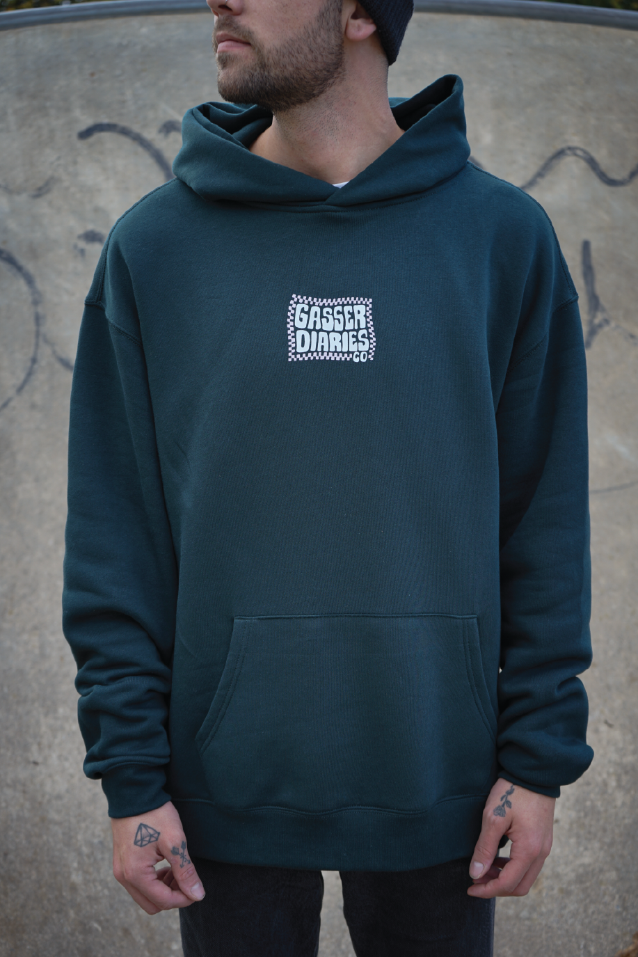 DELUXE WINTER HOODIE - Pine Green