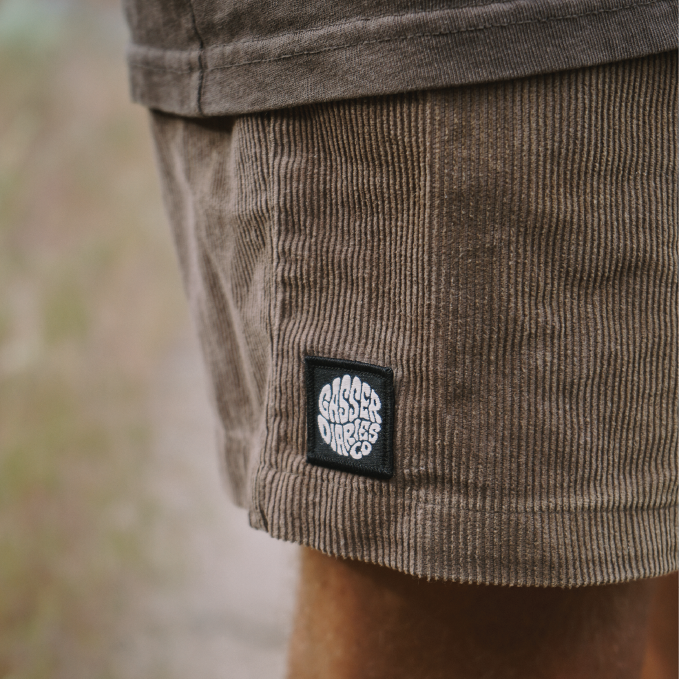 Cord Shorts - Walnut