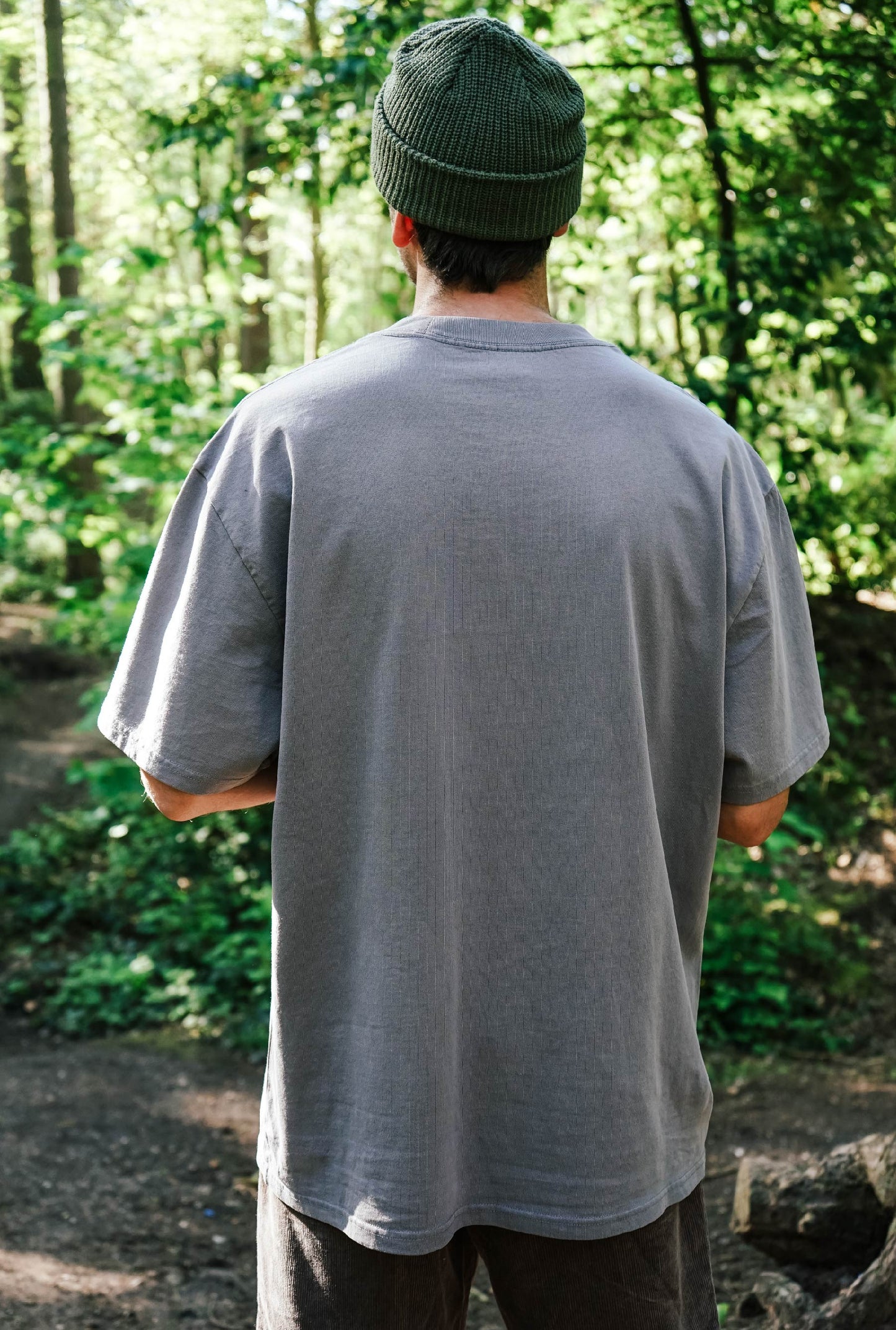 'FROTHY CAN' Faded Box Tee - Grey