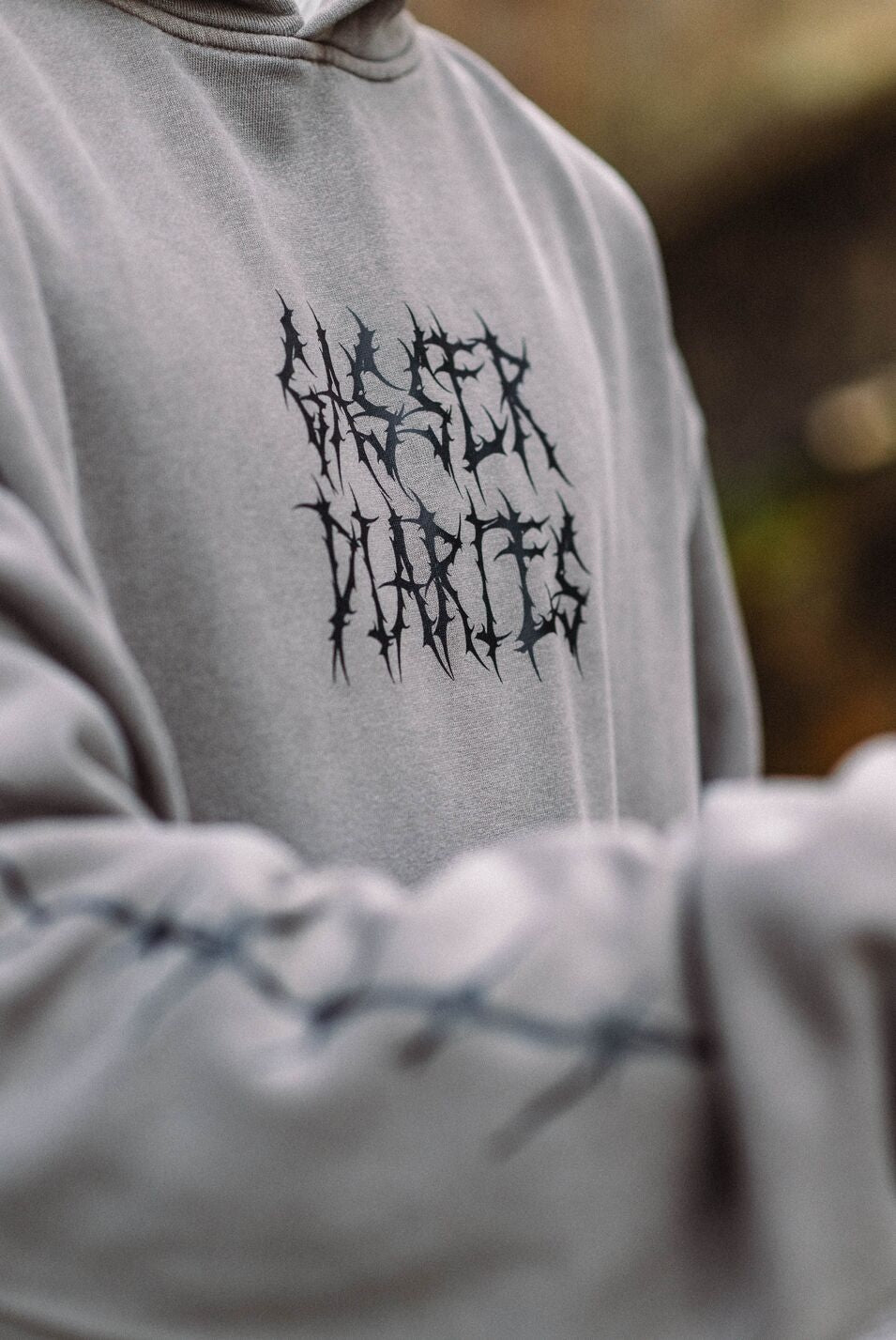 Ultra-Heavy Faded Hoodie - Grey