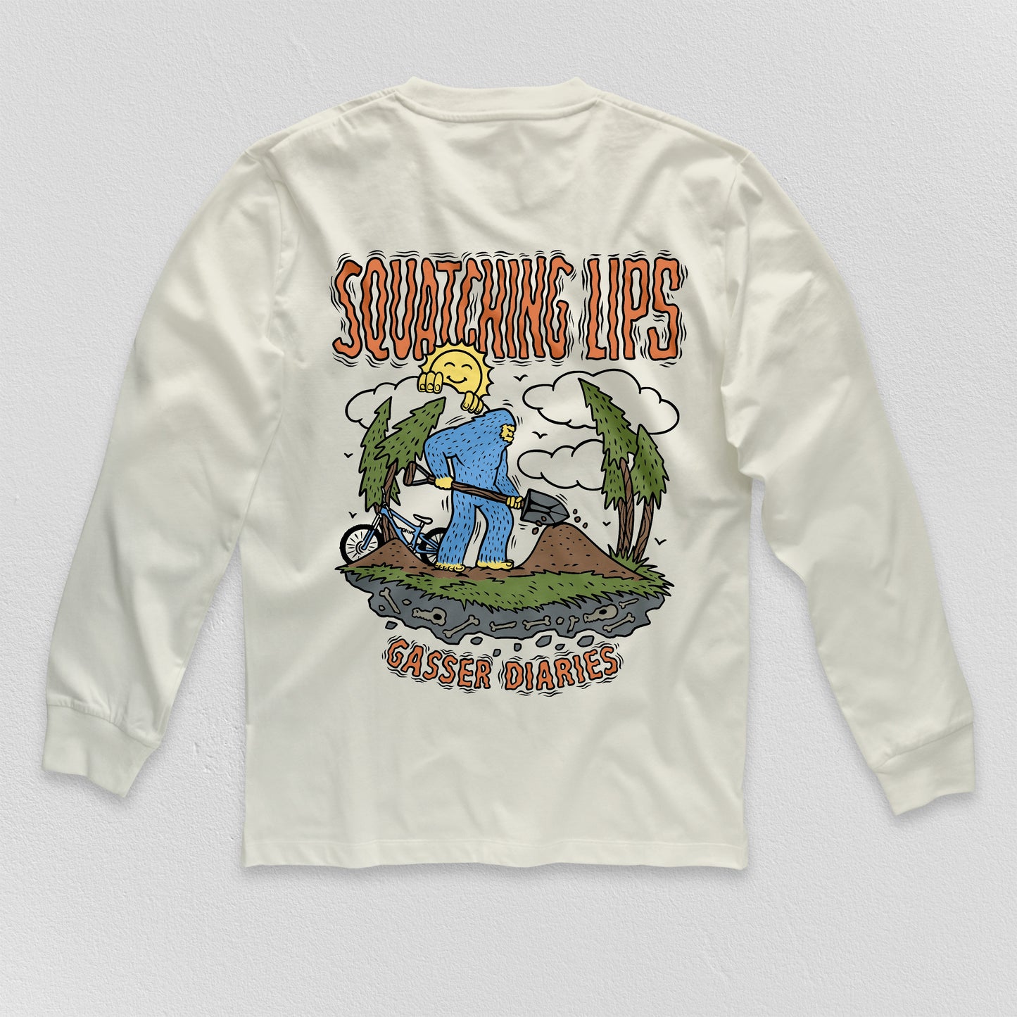 SQUATCHING LIPS ORGANIC LONG SLEEVE